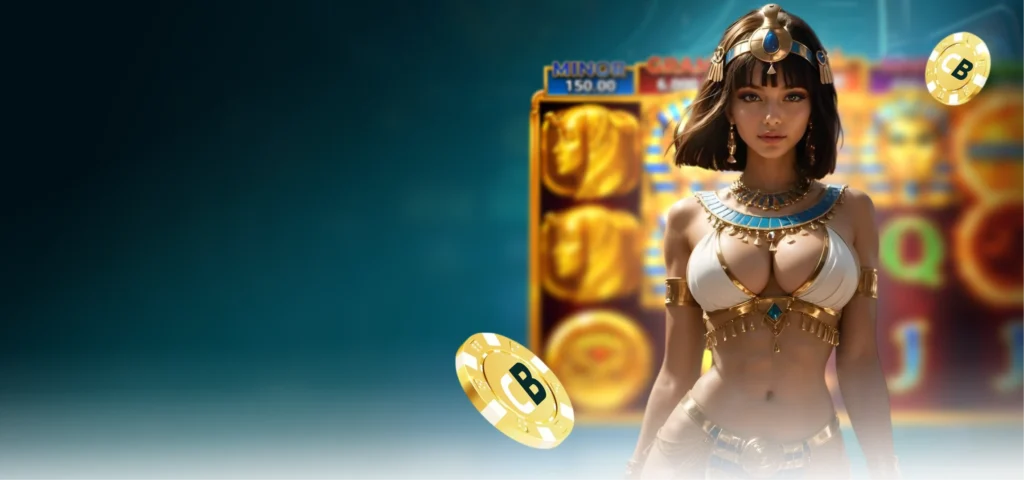 Slot com símbolos dourados e moedas da Captains Bet